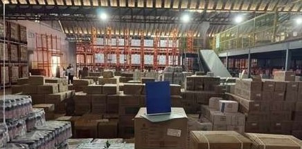 Stock staged for dispatch